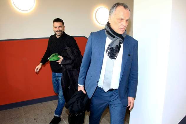 Marc Terenzi with his lawyer Andreas Hohnel at the court hearing on charges of sexual harassment of a 15-year-old girl against Marc Terenzi at Borna Borna District Court, 14 03 2024 Foto:xM.xWehnertx xFuturexImagex terenzi_4305