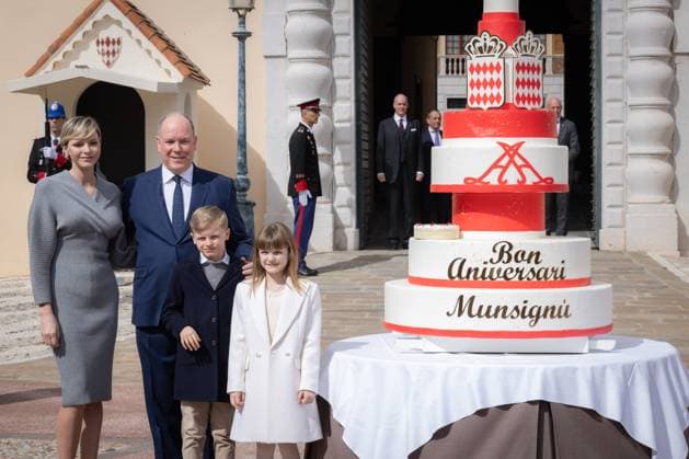 302775 2024-03-14 Monaco Monaco Prince Albert II (Monaco); Wittstock, Charlene (Princesse de Monaco); Princesse Gabriella de Monaco; Prince Jacques de Monaco  Copyright: xVinajx-xPoolxCrystalx xStarfacex STAR_302775_010