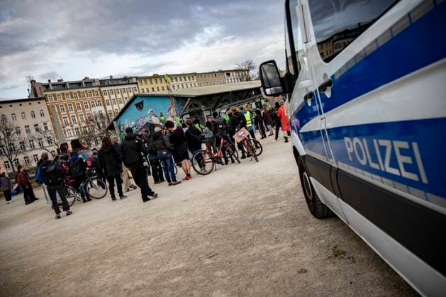 Demonstration against police violence, against racism and for open borders at Görlitzer Park in Berlin on March 15, 2024 Demonstration against police violence at Görlitzer Park