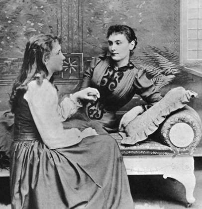 HELEN ADAMS KELLER (1880-1968). American author and lecturer, and Anne Sullivan Macy (1866-1936). American educator.  Copyright: xGRANGERx xGRANGERx 0001718