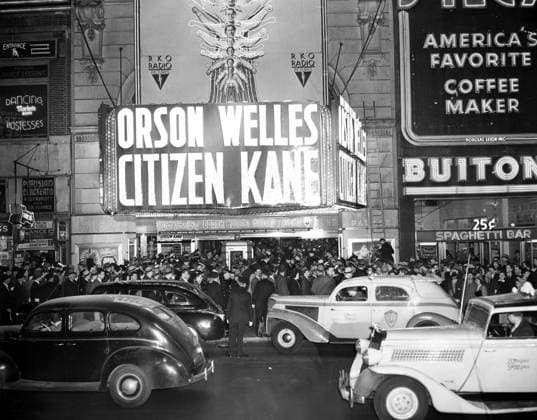 NEW YORK: RKO PALACE, 1941. The world premiere of Citizen Kane at the RKO Palace, Broadway, New York City, 1941.  Copyright: xGRANGERx xGRANGERx 0013404