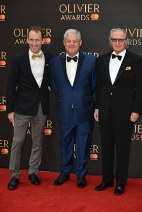 The Olivier Awards 2018 arrivals Jeffrey Seller, Cameron Mackintosh, Sander Jacobs The Olivier Awards 2018 , arrivals at The Royal Albert Hall, London, UK -on April 08, 2018. CAP PL Phil Loftus London England Great Britain Copyright: xPhilxLoftus CapitalxPicturesx