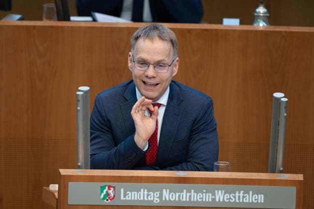 Dr Christian BLEX, AfD parliamentary group, during his speech 58th session of the North Rhine-Westphalia state parliament, in the North Rhine-Westphalia NRW state parliament, Duesseldorf on 20 03 2024,