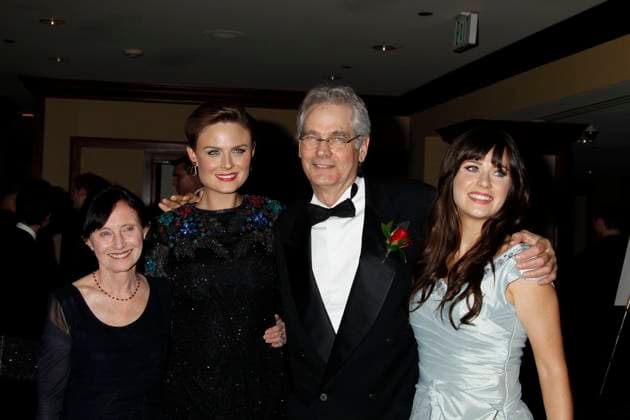 Achievement Awards4850.JPG.Century City, California. February 27, 2010..Cinematographer Caleb Deschanel (center) poses with his daughters Emily Deschanel (left) and Zooey Deschanel,.American Society of Cinematographers 24th Annual Outstanding Achievement Awards, Hyatt Regency Century Plaza Hotel, .Photo by Nick Sherwood-PHOTOlink. EDITORIAL USE ONLY Copyright: xx NickxSherwood-PHOTOlink.netx phlphotos300172