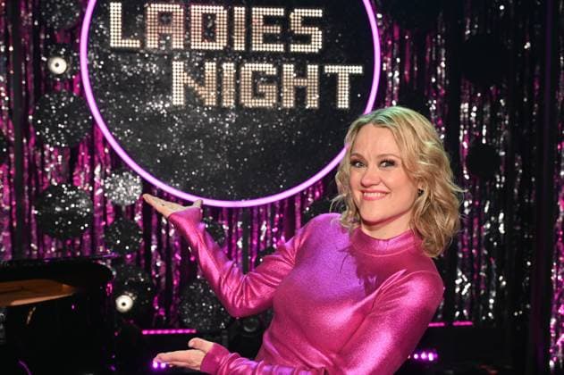 Comedian Lisa Feller, host of the ARD show Ladies Night, the only comedy and cabaret show with an all-female cast on German-speaking television