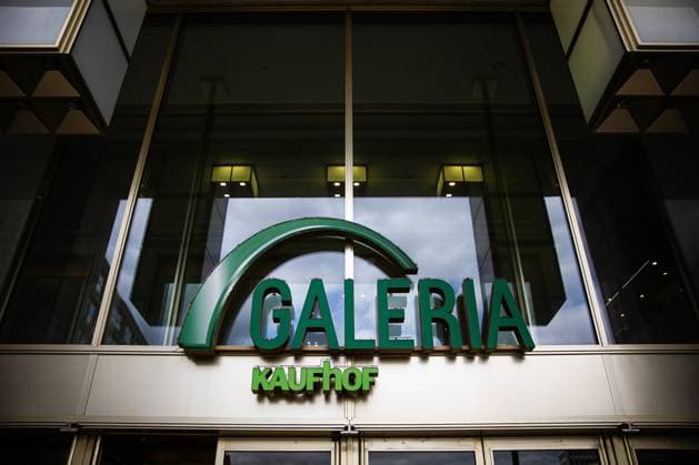 Galeria Kaufhof lettering on a store at Alexanderplatz in Berlin on April 10, 2024 Galeria has new investors Richard Baker and Bernd Beetz As a result, 70 of the department store chains 92 stores are to be retained Galeria Kaufhof in Berlin