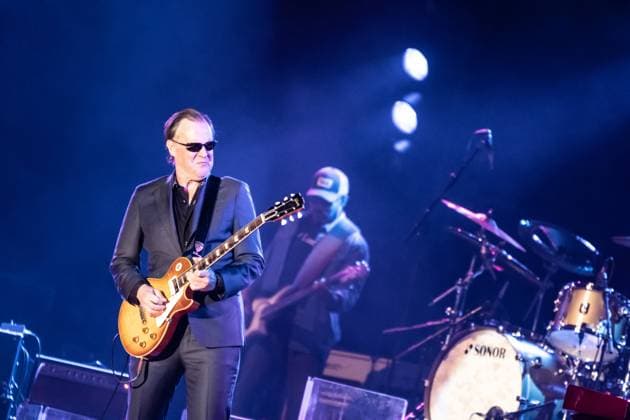 The us American guitarist and singer Joe Bonamassa on his tour stop at the Quarterback Immobilien Arena Leipzig The blues guitarist is already considered a rock legend and played with greats such as BB King, Eric Clapton and Jeff Beck as a teenager Joe Bonamassa Leipzig