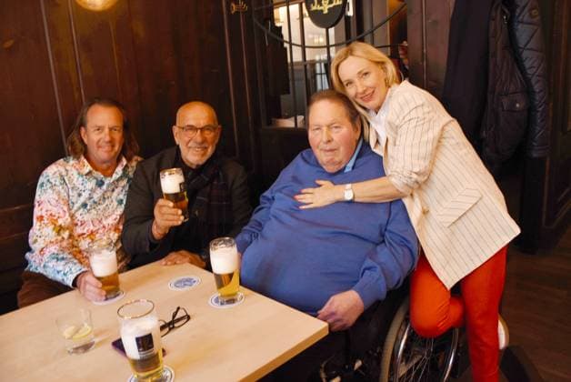 Joerg Steffen Meister Auction House Nuremberg Otto Retzer Director Ottfried Simone Fischer Actor Munich 16 04 2024 Haxen Grill Restaurant Fritz Wepper Memorial Meeting Munich