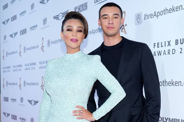 Verona Pooth and her son Diego at the Felix Burda Award on 21 April 2024 in Berlin Felix Burda Award 2024 in Berlin