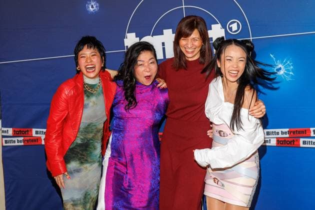 Premiere of Tatort Am Tag der wandernden Seelen Hanh Mai Thi Tran, Mai Phuong Kollath, Mira Thiel and Trang Le Hong at the premiere of Tatort Am Tag der wandernden Seelen at Delphi Filmpalast am Zoo on 23 04 2024 in Berlin Copyright: xEventpressxKochanx