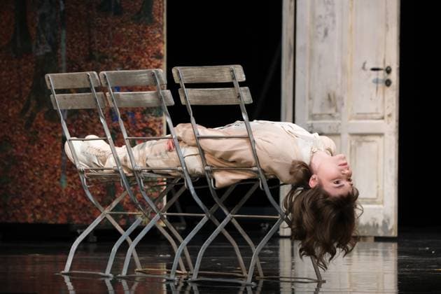 Linda Stockfleth plays in the play Der einsame Weg by Arthur Schnitzler, photo rehearsal on 24 4 2024 at the Ernst Deutsch Theater Hamburg