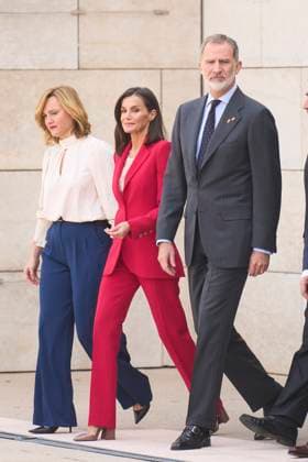 26-04-2024 Madrid Queen Letizia and King Felipe with Minister of Education, Pilar Alegria, attend the commemorative act of the participation of the Spanish team in the Olympic Games of Barcelona and Albertville 92 in Madrid No Spain  Copyright: xPPEx