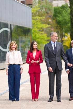 26-04-2024 Madrid Queen Letizia and King Felipe with Minister of Education, Pilar Alegria, attend the commemorative act of the participation of the Spanish team in the Olympic Games of Barcelona and Albertville 92 in Madrid No Spain  Copyright: xPPEx