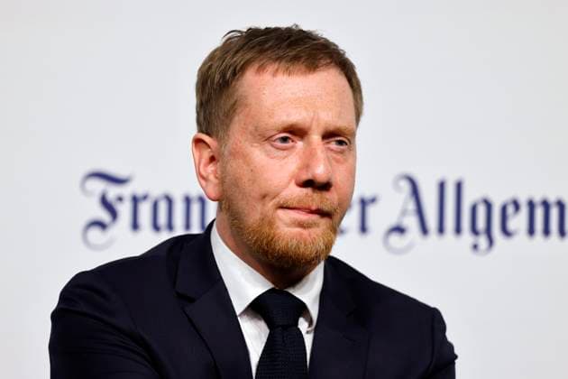 Saxonys Minister President Michael Kretschmer CDU at the FAZ Congress 2024 in Frankfurts Kap Europa Frankfurt am Main, 26 04 2024 Hesse Germany Copyright: xChristophxHardtx