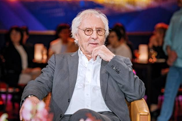 MDR Riverboat actor Günther Maria Halmer on the occasion of the recording of the MDR talk show Riverboat on 26 04 2024 in the Mediacity Leipzig 20240426SFL0043