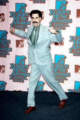 Borat - Sacha Baron Cohen at The MTV Europe Music Awards 2005 held at the Atlantic Pavillion. Lisbon, Portugal - 03 November 2005 FAM16451 Copyright: xFAMOUS. x 04410015