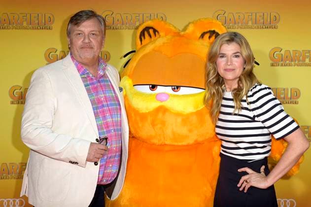Hape Kerkeling and Anke Engelke at the premiere of the animated film Garfield An extra portion of adventure The Garfield Movie at the KulturBrauerei cinema in Berlin, 05 05 2024 Foto:xF.xKernx xFuturexImagex garfield_4546