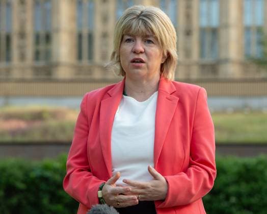 May 13, 2024, London, England, United Kingdom: UK Health Minister MARIA CAULFIELD is being interviewed in Westminster during the morning broadcast round. London United Kingdom - ZUMAk172 20240513_zip_k172_001 Copyright: xThomasxKrychx