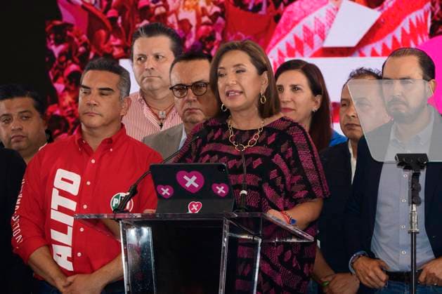 June 3, 2024, Mexico City, Mexico City, Mexico: The candidate for the presidency of Mexico, XoÂ³chitl GoÂ¡lvez, speaks after her defeat against the candidate of President Andro s Manuel LoÂ³pez Obrador s Morena party, Claudia Sheinbaum..XoÂ³chitl GoÂ¡lvez, candidate for the presidency of the coalition, has decided to recognize defeat Mexico City Mexico - ZUMAn296 20240603_zip_n296_001 Copyright: xJorgexNunezx