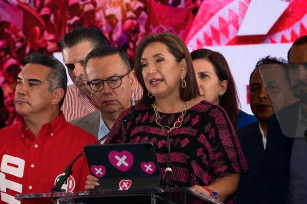 June 3, 2024, Mexico City, Mexico City, Mexico: The candidate for the presidency of Mexico, XoÂ³chitl GoÂ¡lvez, speaks after her defeat against the candidate of President Andro s Manuel LoÂ³pez Obrador s Morena party, Claudia Sheinbaum..XoÂ³chitl GoÂ¡lvez, candidate for the presidency of the coalition, has decided to recognize defeat Mexico City Mexico - ZUMAn296 20240603_zip_n296_003 Copyright: xJorgexNunezx