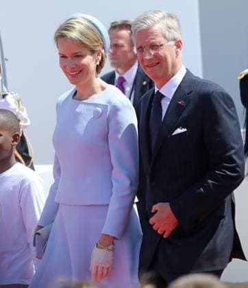 Queen Mathilde of Belgium and King Philippe of Belgium attend the ceremony for the 70th anniversary of the D-Day in Normandy 120312, Queen Mathilde of Belgium and King Philippe of Belgium attend the ceremony for the 70th anniversary of the D-Day in Normandy. Normandy, France - June 6, 2014. NORTH AMERICA, SPAIN, ITALY, CHINA, SWEDEN, PORTUGAL, SOUTH AMERICA, SOUTH AFRICA, BALTIC STATES, POLAND, CZECH REPUBLIC & GREECE ONLY, Copyright: xJohnxRasimus,xPacificCoastNewsx xAvalonx 0533704820