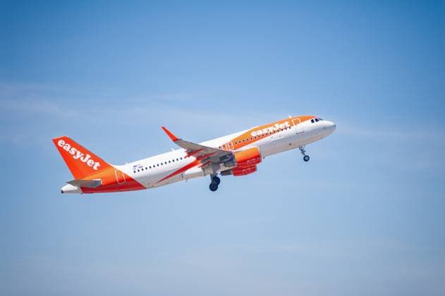 13 05 2024, Berlin, Germany, Europe An EasyJet Europe Airbus A320 214 passenger aircraft with registration OE IWW taking off from Berlin Brandenburg BER Airport EasyJet Europe is an Austrian low-cost airline headquartered in Vienna, Austria and based at Vienna International Airport It is a subsidiary of the British EasyJet