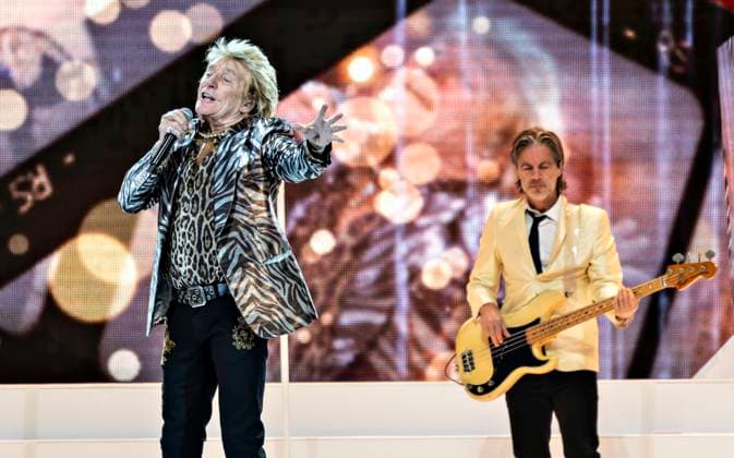 Rod Stewart on stage at Royal Arena during his One last time concert on Sunday, June 9, 2023 Photo Torben Christensen Scanpix 2024 , Copenhagen Denmark  Copyright: TorbenxChristensen TorbenxChristensenx spdk20240609-211838-L