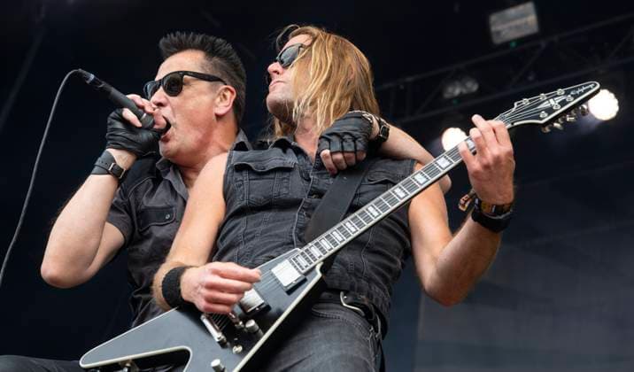 The German band Die Krupps on the Pandemonium stage on Thursday, June 20, 2024 during the Copenhell rock and metal festival on Refshaleoeen in Copenhagen Photo Torben Christensen Scanpix 2024 , Copenhagen Denmark  Copyright: TorbenxChristensen TorbenxChristensenx spdk20240620-160710-L