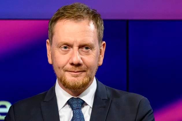 Michael Kretschmer State Premier of Saxony, as a guest on maischberger, Polittalk, TV, format, with presenter Sandra Maischberger, Das Erste, The two topics, East German state election, TV debate USA, in the last program before the summer break, 03 07 2024, Copyright: HMBxMedia UwexKoch