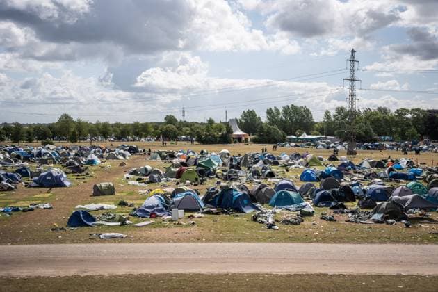 Cleanup after this year s Roskilde Festival, Sunday, July 7, 2024 Photo Emil Nicolai Helms Scanpix 2024 , Denmark Roskilde  Copyright: EmilxNicolaixHelmsx spdk20240707-122541-L