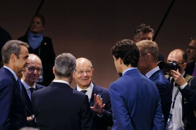 NATO summit meeting in Washington Olaf Scholz SPD , Chancellor, photographed before the start of the first working session of the North Atlantic Council Washington, 10 07 2024 Photographed on behalf of the Department of State Washington United States Copyright: xThomasxTrutschelxAAxphotothek.dex