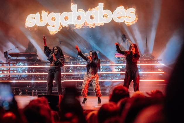 Melt Festival Day 3 Sugababes with singer Keisha Buchanan, Mutya Buena and Siobhan Donaghy on the mainstage during the last Melt Festival Day 3