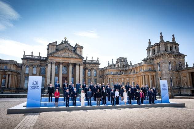 Woodstock, Great Britain, 18 07 2024 Blenheim Palace Meeting of the European Political Community Family photo Copyright: xBergmann,xGuido BPA dtsxNachrichtenagenturx dts_43878
