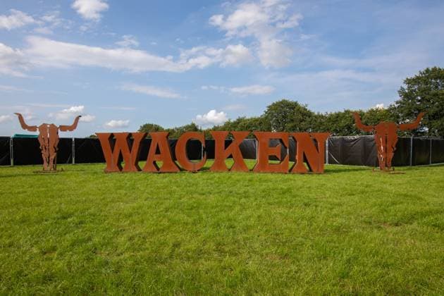 Wacken Open Air 2024 Saturday before the storm of fans on Sunday and the first metalheads On Sunday morning, the camping areas open for 85,000 expected fans, but the village is already filling up with life On Saturday before the arrival, the sun is shining and the last work is being done Wacken Schleswig Holstein Germany 353A8116