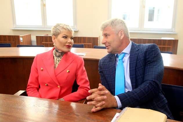 Melanie Müller at the trial for using signs of unconstitutional and terrorist organizations and possession of narcotics at Leipzig District Court Leipzig, 30 07 2024 Foto:xM.xWehnertx xFuturexImagex mueller_4712