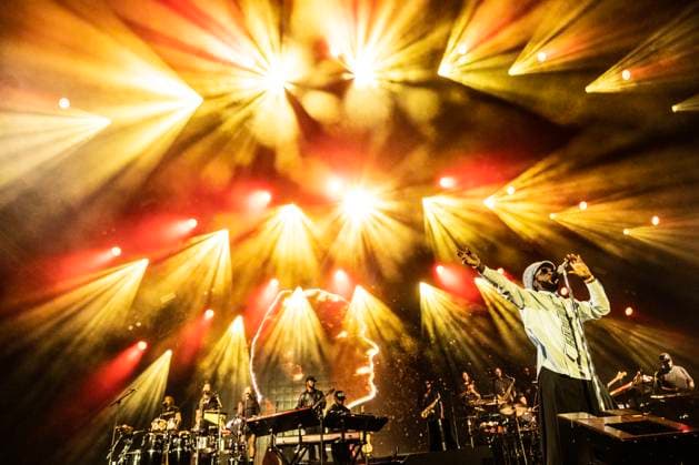Nigerian singer Burna Boy performs at Smukfest Festival in Skanderborg on Thursday, August 8, 2024 , Skanderborg Denmark  Copyright: HellexArensbak HellexArensbakx spdk20240808-003838-L