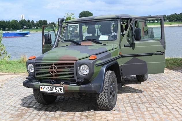 An off-road vehicle Mercedes Benz G Class , G300 CDI, Wolf gl a military vehicle of the German Armed Forces from Mercedes Benz