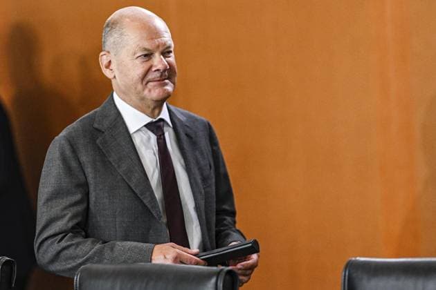Federal Cabinet meeting FOR EDITORIAL PURPOSES ONLY EDITORIAL USE ONLY p Federal Chancellor Olaf Scholz SPD attends the first meeting of the Federal Cabinet in the Federal Chancellery after the summer break, photographed on 21 08 2024 in Berlin Germany Berlin Berlin Copyright MaurizioxGambarini Copyright: MaurizioxGambarini doc7wu3g8artx4qhag24mj ,EDITORIAL USE ONLY Copyright: MaurizioxGambarini