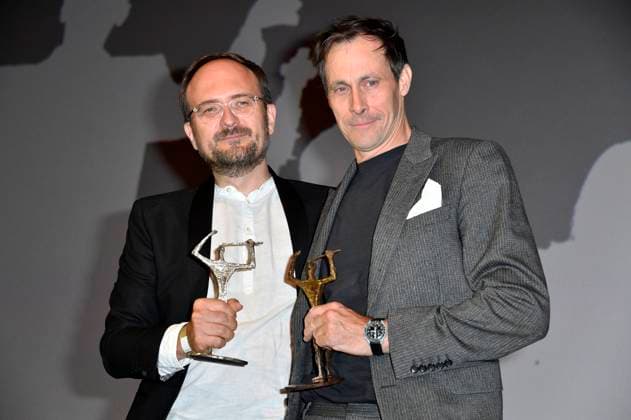 Radek Wegrzyn and Marc Hosemann at the 66 award ceremony of the Ernst Lubitsch Prize 2024 at the Zoo Palast Berlin, 25 08 2024 Foto:xN.xKubelkax xFuturexImagex lubitsch_preis2024_0469