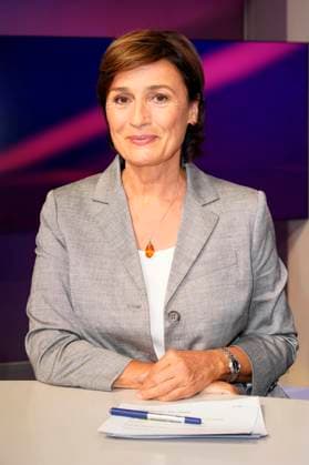 Sandra Maischberger on the ARD talk show maischberger in Studio Berlin Adlershof Berlin, 28 08 2024 Foto:xT.xBartillax xFuturexImagex maischberger2808_4802