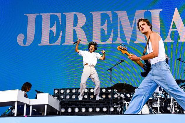 Entertainment Music, Lollapalooza Berlin 2024 07 09 2024, xdanx, Entertainment Music, Lollapalooza Berlin 2024, v l The band Jeremias will be on stage at the Lollapalooza Festival in Berlins Olympic Stadium The eighth edition of the music festival will take place on the weekend of September 7 and 8, 2024 at the Olympic Stadium and Olympic Par Copyright: xDanielxLakomskix