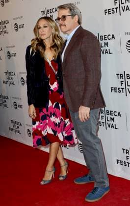 Sarah Jessica Parker and Matthew Broderick arriving at a screening of To Dust during the 2018 Tribeca Film Festival at the SVA Theatre on April 22, 2018 in New York City. Copyright: x2018xNancyxRivera ACExPicturesx ac9tw002