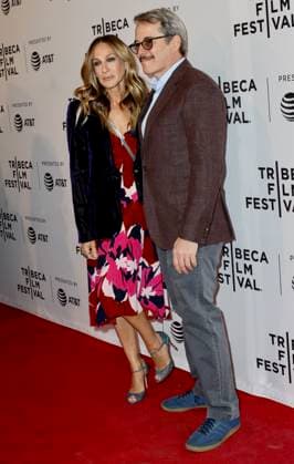 Sarah Jessica Parker and Matthew Broderick arriving at a screening of To Dust during the 2018 Tribeca Film Festival at the SVA Theatre on April 22, 2018 in New York City. Copyright: x2018xNancyxRivera ACExPicturesx ac9tw004