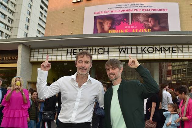 BROKE ALONE A kinky love story Guido Broscheit with Axel Schreiber Arrival, red carpet for the world premiere of BROKE ALONE A kinky love story in Berlin, on 17 09 2024 Photopress Mueller