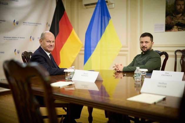 Working Visit of the President of Ukraine to the U S President Volodymyr Selenskyj on 23 09 2024 at the UN General Assembly in New York Bilateral meeting with Fede Poolfoto SvenSimon-ThePresidentialOfficeUkraine ,EDITORIAL USE ONLY
