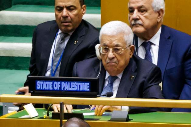 Mahmoud Abbas, President of the Palestinian Authority, pictured during the 79th UN General Assembly in New York New York City, 24 09 2024 New York City United States Copyright: xThomasxTrutschelx