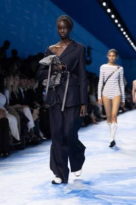 PFW - Dior Runway A model walks the runway during the Christian Dior Womenswear Spring-Summer 2025 show as part of Paris Fashion Week on September 24, 2024 in Paris, France. Photo by Laurent Zabulon ABACAPRESS.COM Paris France Copyright: xZabulonxLaurent ABACAx