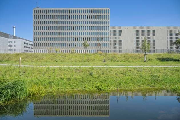 Federal Intelligence Service, rear side, Südpankepark, Mitte, Berlin, Germany