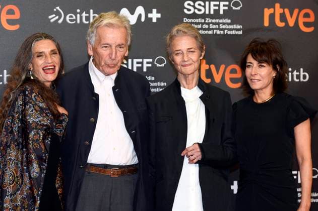 Angela Molina, Costa Gavras, Charlotte Rampling and Marilyne Canto at the premiere of the feature film Le dernier souffle Last Breath at the 72nd San Sebastian International Film Festival Festival Internacional de Cine de San Sebastian in the Kursaal San Sebastian, 25 09 2024 Foto:xC.xNiehausx xFuturexImagex breath_4963