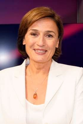 Sandra Maischberger on the ARD talk show maischberger in Studio Berlin Adlershof Berlin, 25 09 2024 Foto:xT.xBartillax xFuturexImagex maischberger2509_4909